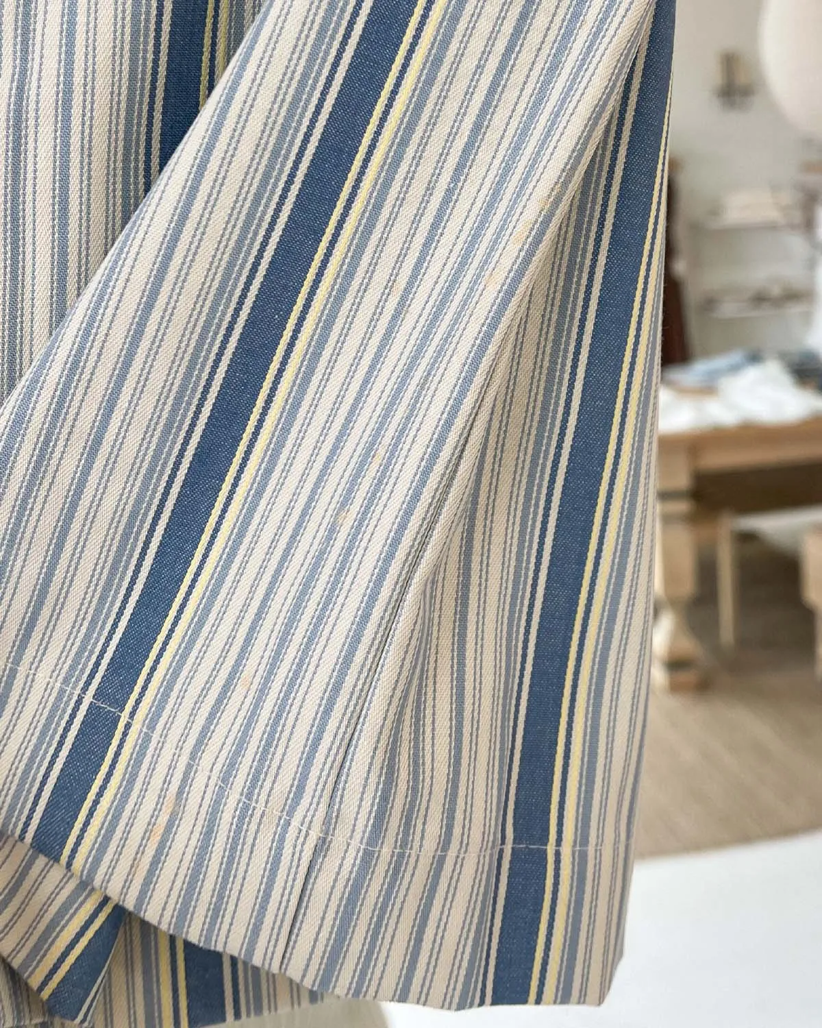 Imperfect | Girlie Mini | Beige/Blue Stripe | XS sold by Harly Jae product image thumbnail 4