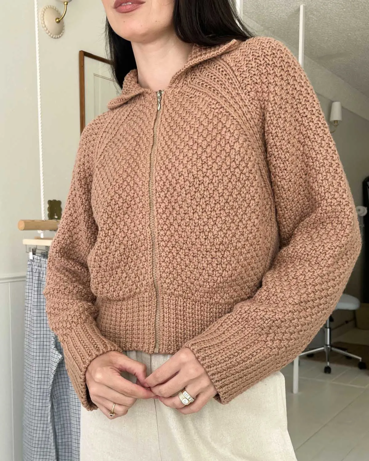 Meadow Zip Cardigan | Camel sold by Harly Jae product image thumbnail 4