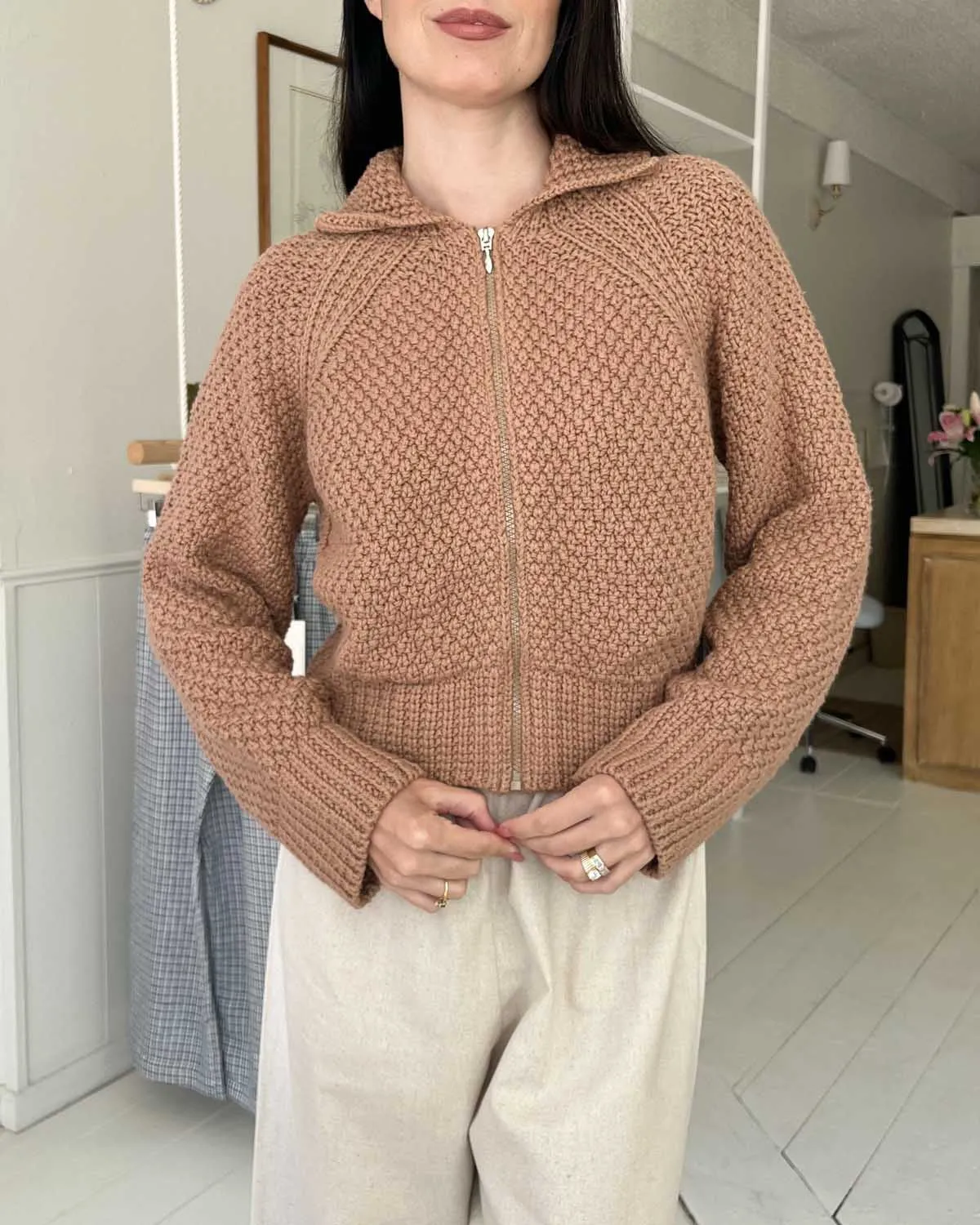 Meadow Zip Cardigan | Camel sold by Harly Jae product image thumbnail 3