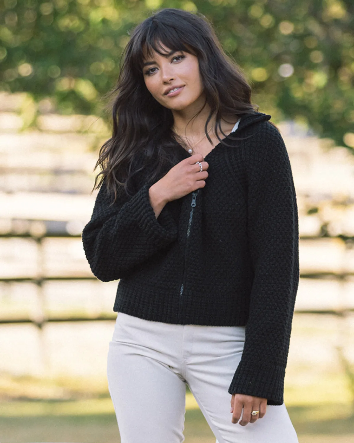 Meadow Zip Cardigan | Black sold by Harly Jae product image thumbnail 5