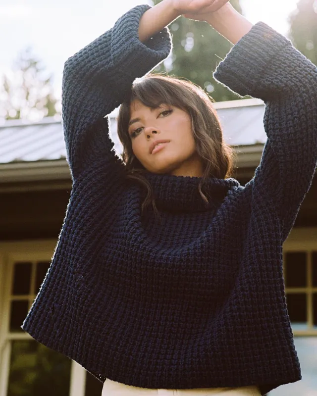 Les Alpes Sweater | Navy sold by Harly Jae
