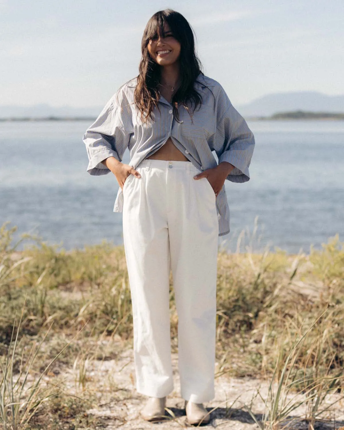 Thorne Trousers | White sold by Harly Jae product image thumbnail 2