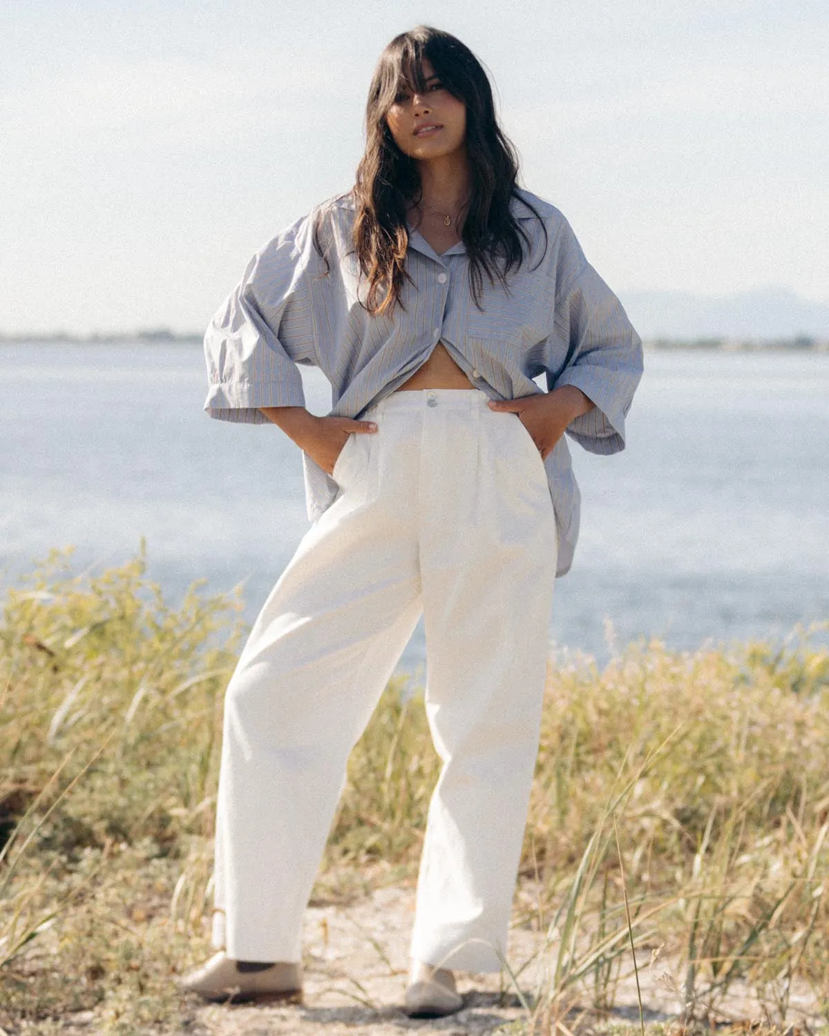 Thorne Trousers | White sold by Harly Jae