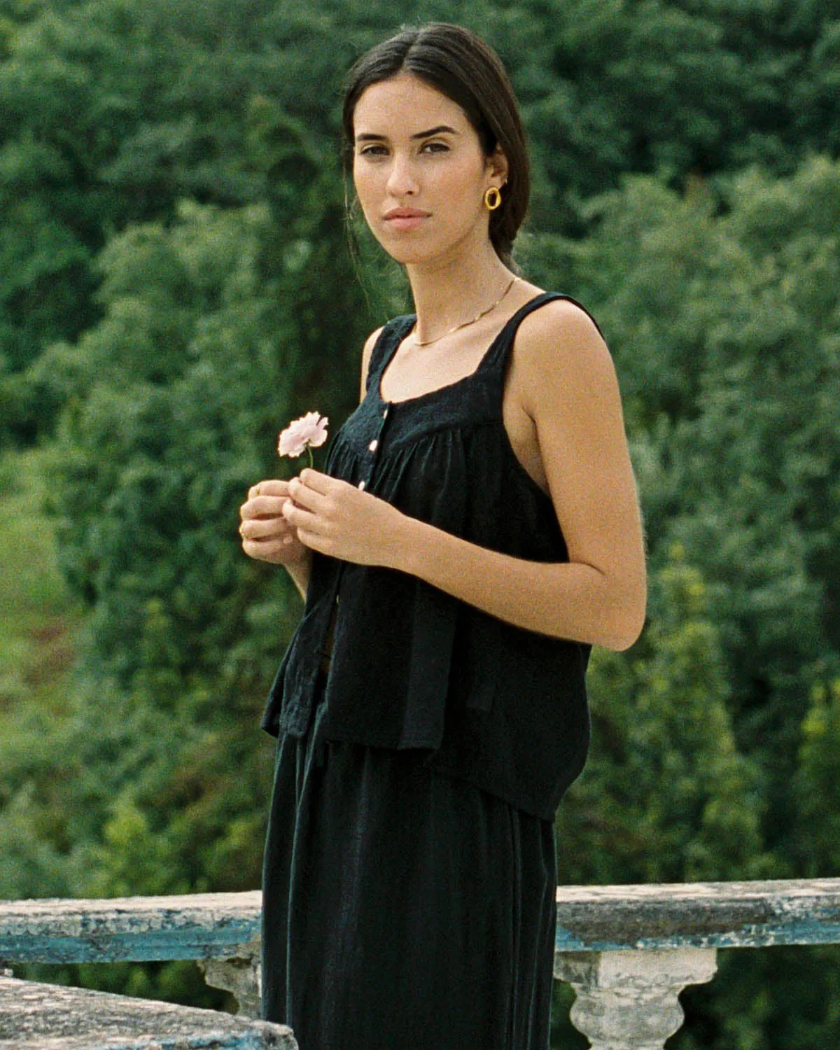 Last Chance | Nightie Tank | Noir Embroidery | 2X/3X sold by Harly Jae product image thumbnail 3