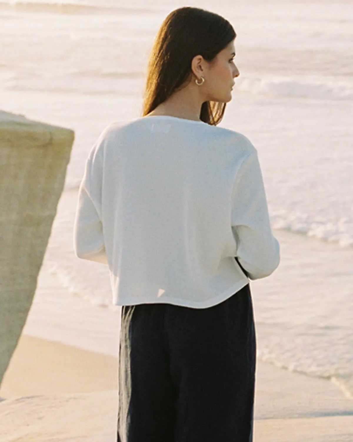 Last Chance | James Blouse | Waffle | White | 2X/3X sold by Harly Jae product image thumbnail 5