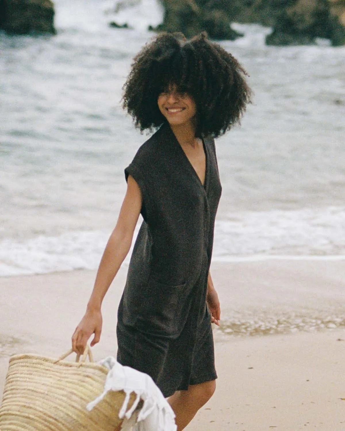 Last Chance | Coco Terry Beach Cover-Up | Espresso | XS sold by Harly Jae product image thumbnail 2