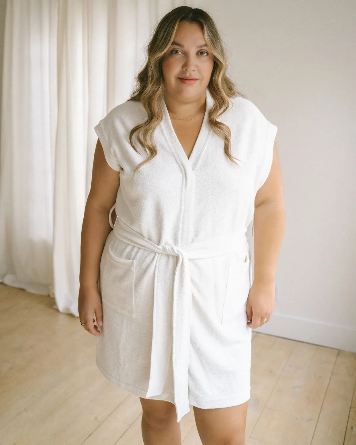 Last Chance | Coco Terry Beach Cover-Up | Ecru | XS sold by Harly Jae product image thumbnail 3
