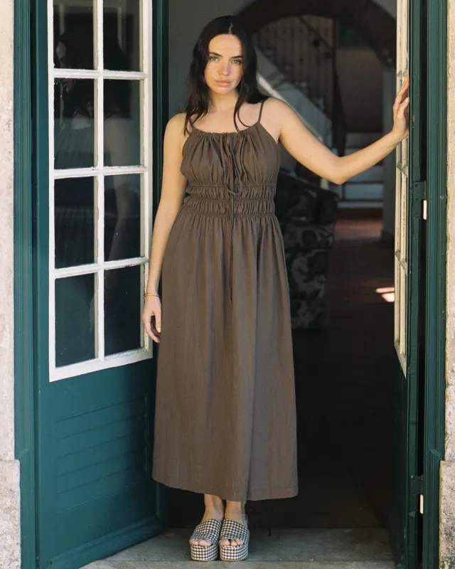 Last Chance | Sicily Dress | Mocha | 2X/3X made by Harly Jae
