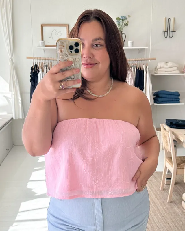 Last Chance | Tully Top | Pink Bloom | XXL/1X made by Harly Jae