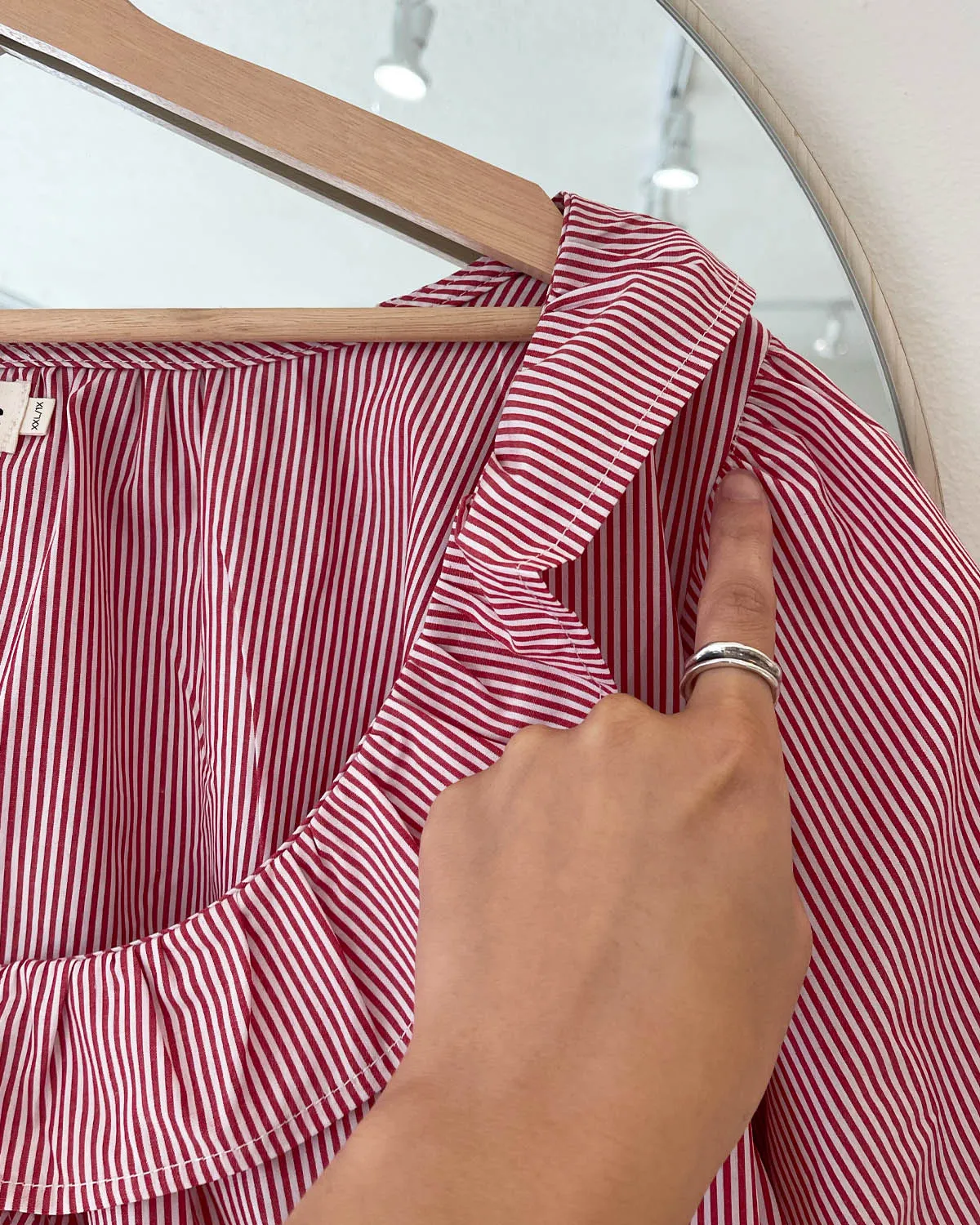 Imperfect | Doll Blouse | Cherry Lines | XXL/1X sold by Harly Jae product image thumbnail 4