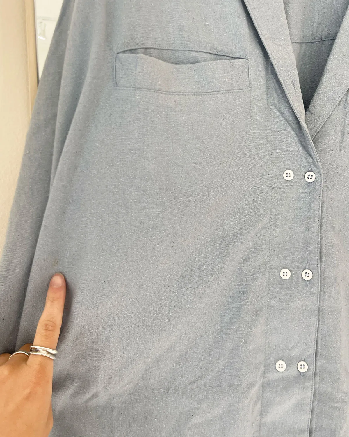 Imperfect | House Blouse | Sky | XXL/1X sold by Harly Jae product image thumbnail 5