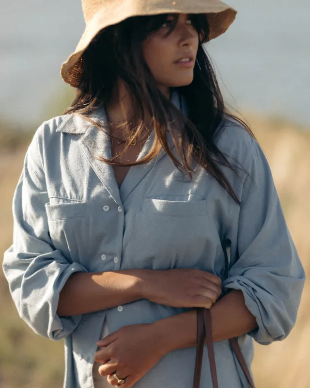 Imperfect | House Blouse | Sky | XXL/1X sold by Harly Jae