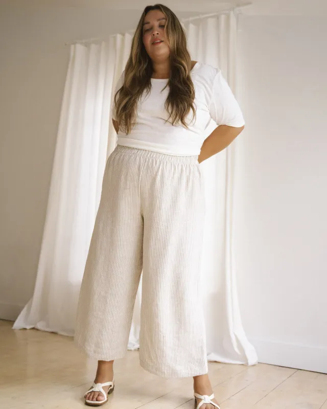 Imperfect | Aura Pants | Stone Stripe | L sold by Harly Jae