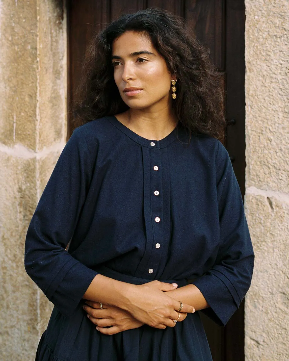 Lucia Blouse | Navy sold by Harly Jae product image thumbnail 5