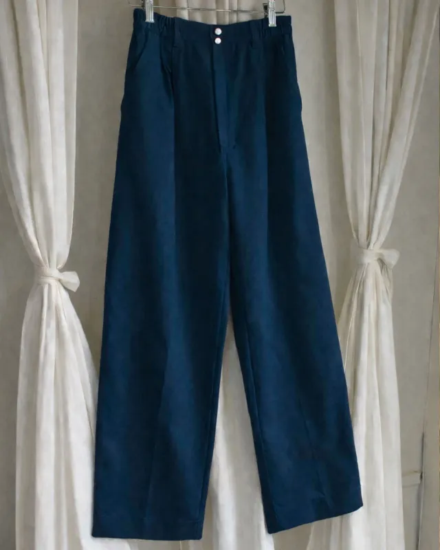 Thorne Trousers | Navy made by Harly Jae