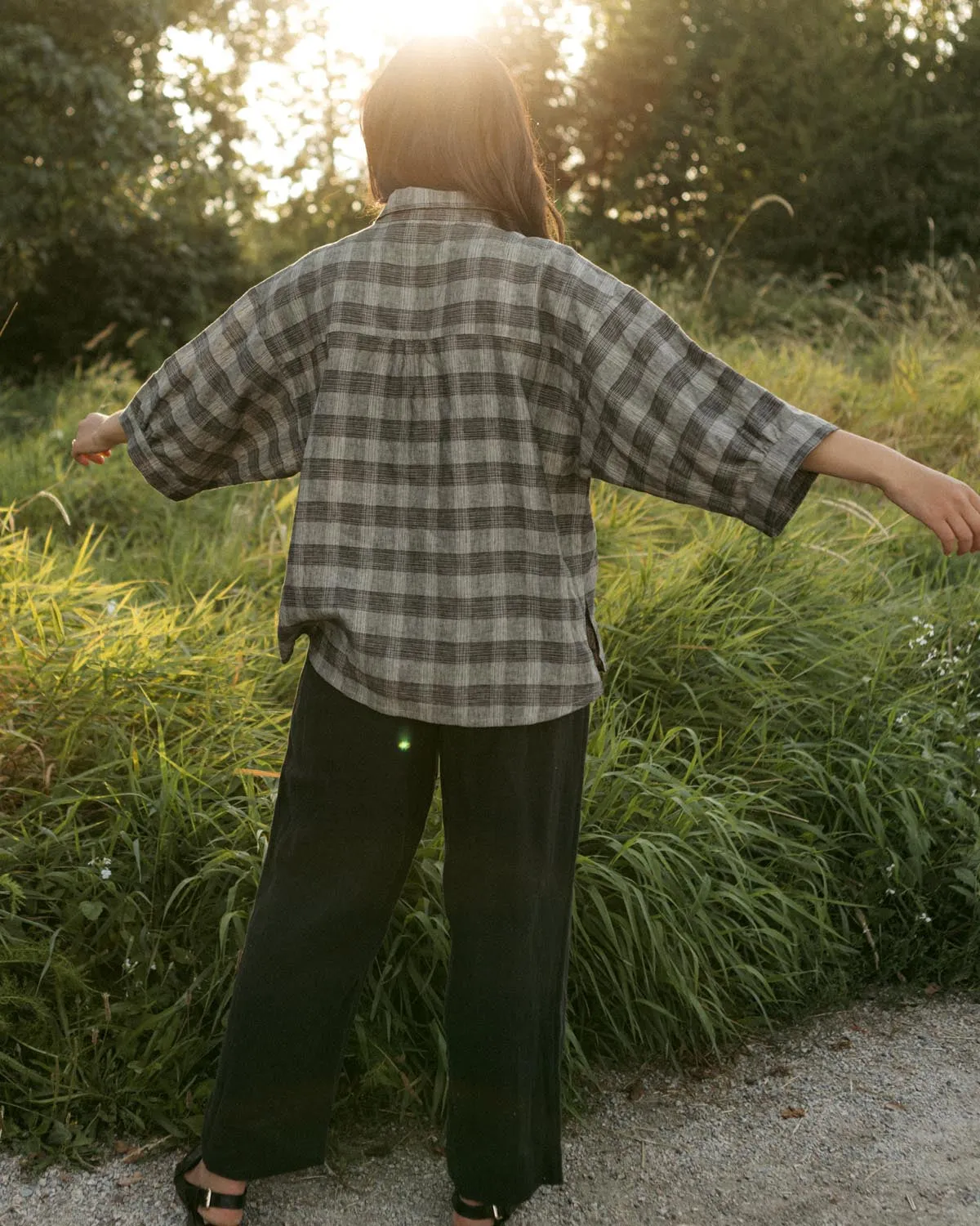 Last Chance | Haven Blouse | Moody Plaid | S/M sold by Harly Jae product image thumbnail 5