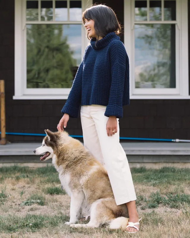 Photo Sample | Les Alpes Sweater | Navy | XS made by Harly Jae