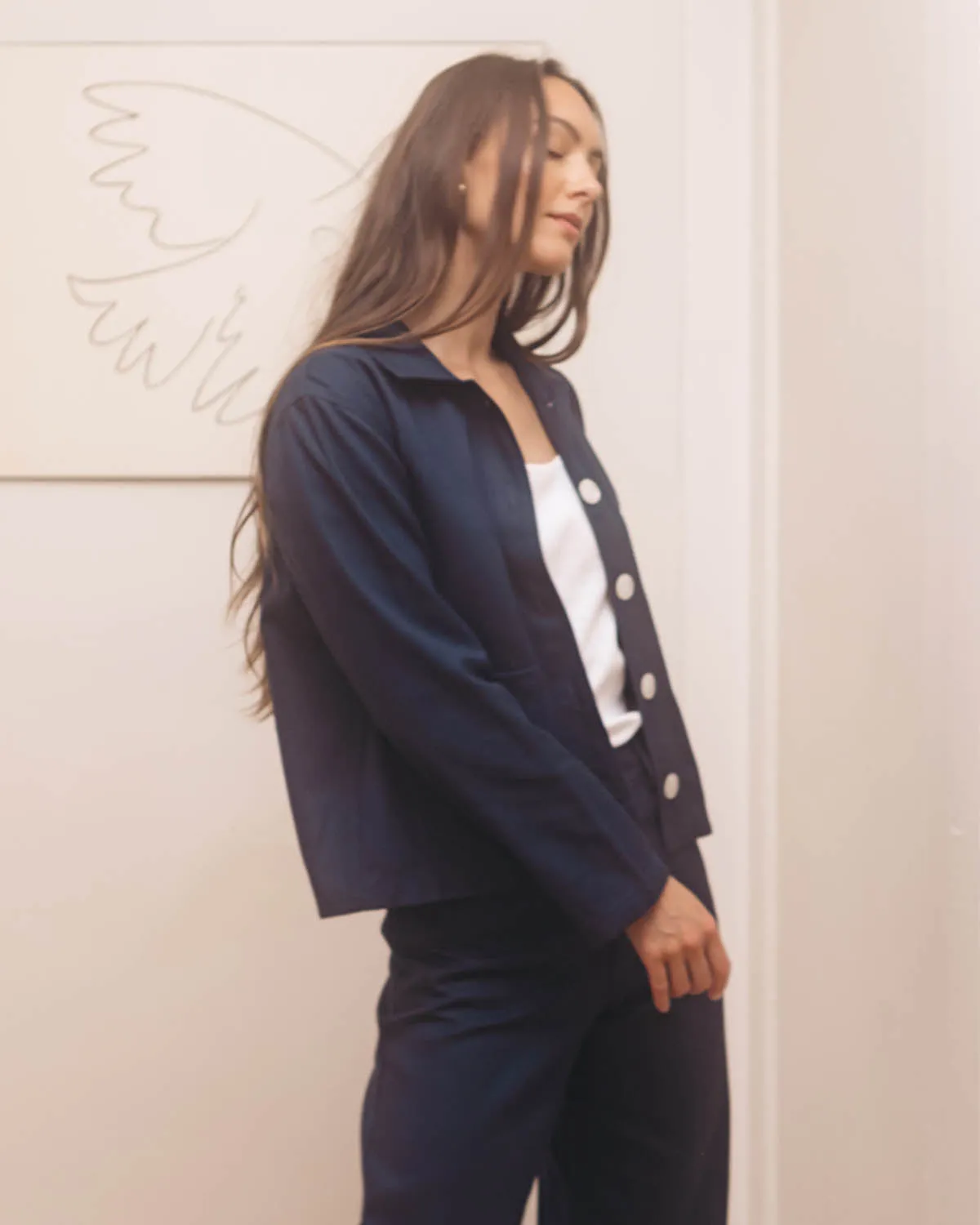 Last Chance | Pierrot Jacket | Navy | S sold by Harly Jae product image thumbnail 3
