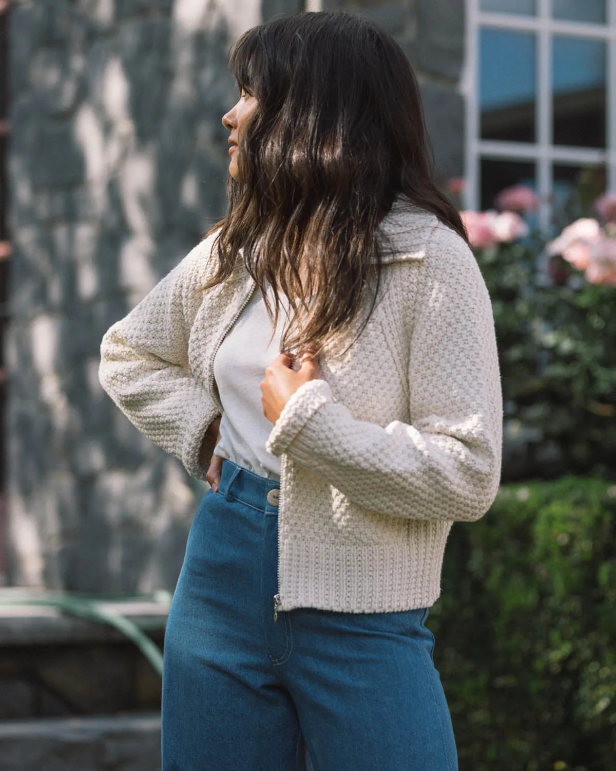 Last Chance | Meadow Zip Cardigan | Cream | XS sold by Harly Jae product image thumbnail 3