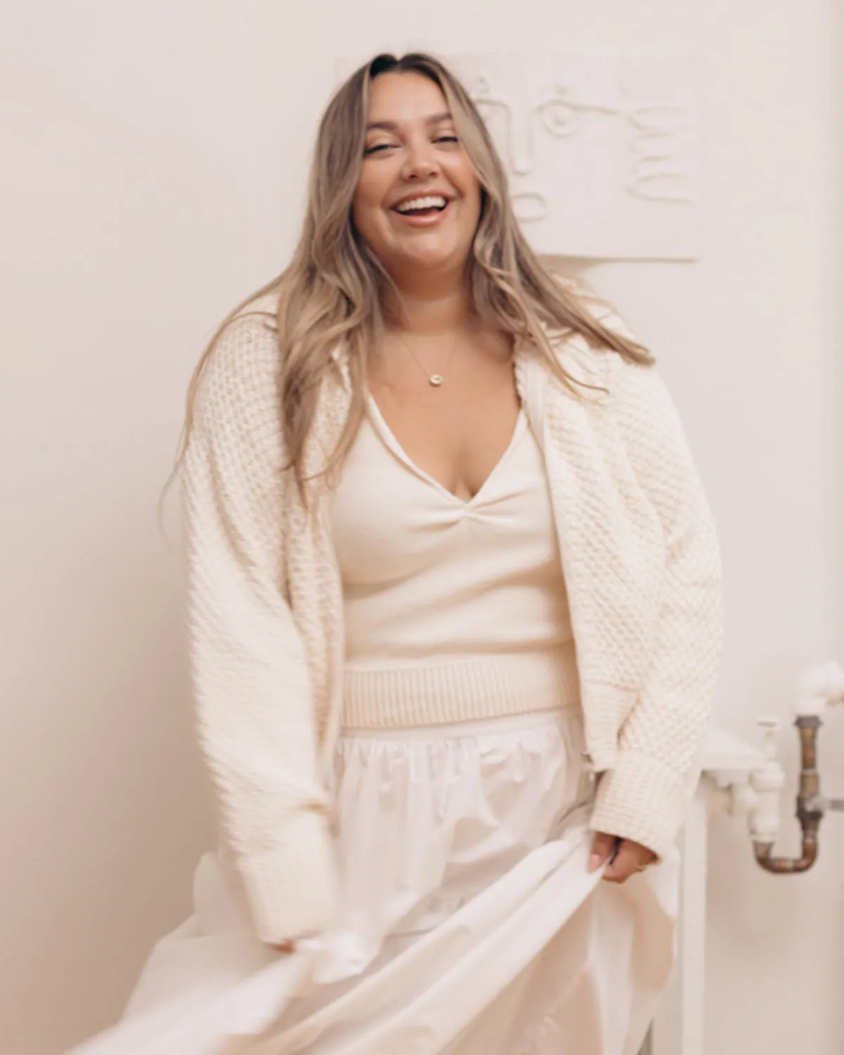 Last Chance | Meadow Zip Cardigan | Cream | XS sold by Harly Jae product image thumbnail 5