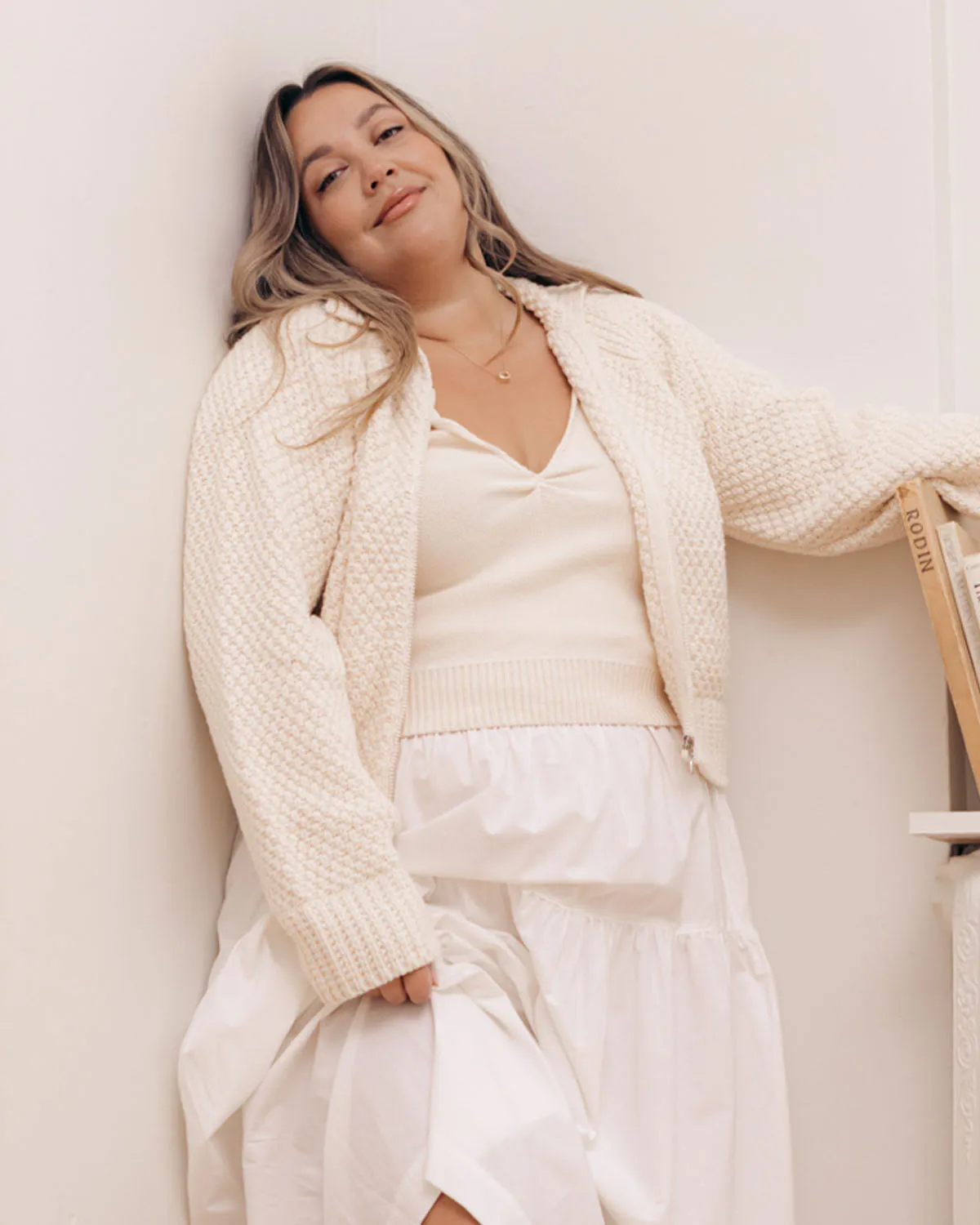 Last Chance | Meadow Zip Cardigan | Cream | XS sold by Harly Jae product image thumbnail 4