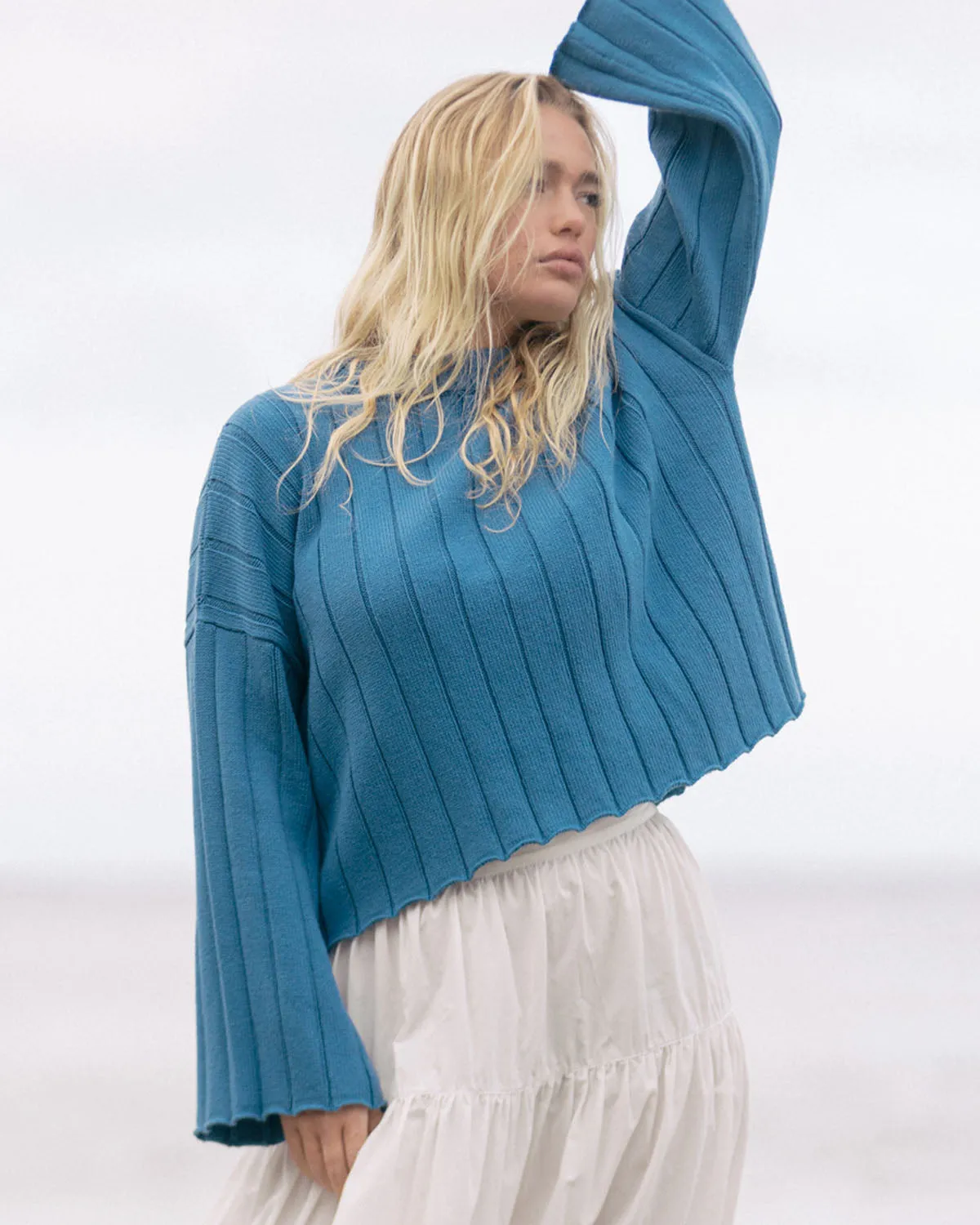 Last Chance | Muse Sweater | Blue Lagoon | XS sold by Harly Jae product image thumbnail 2