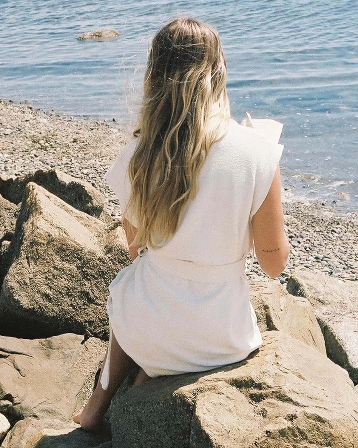 Sample | Coco Terry Beach Cover-Up | Ecru | XS sold by Harly Jae product image thumbnail 5