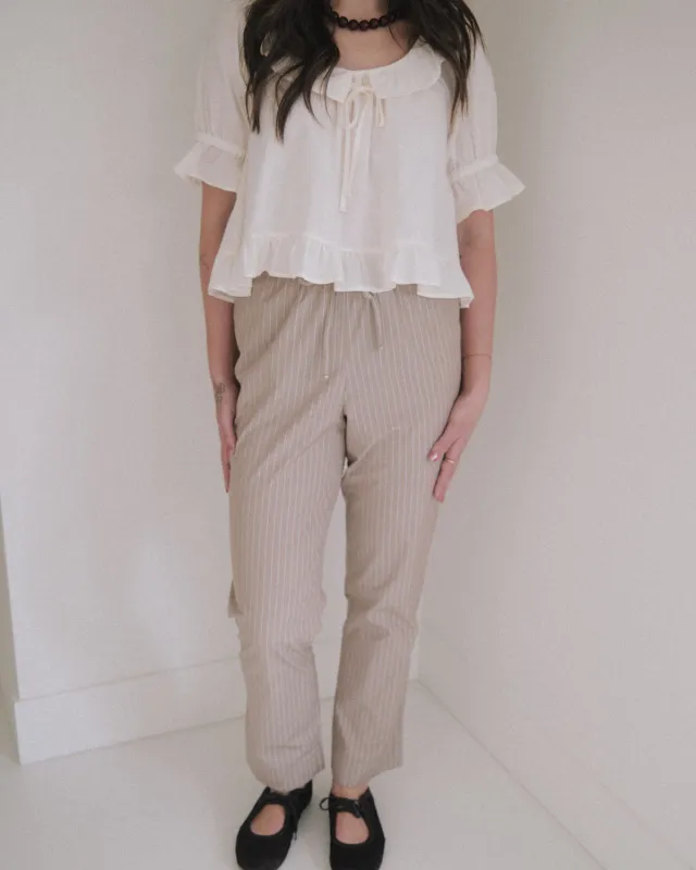 Easy Pants | Canvas Stripe made by Harly Jae