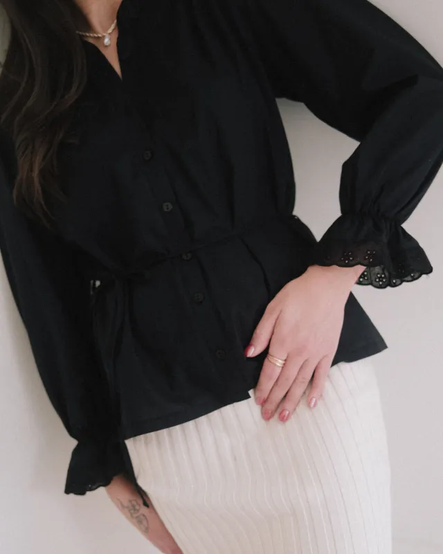 Le Chemisier Blouse | Black made by Harly Jae