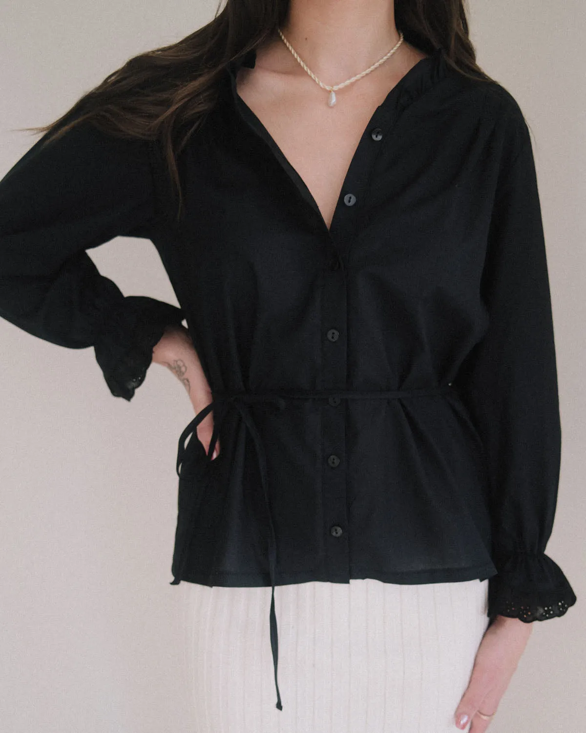 Le Chemisier Blouse | Black sold by Harly Jae product image thumbnail 2