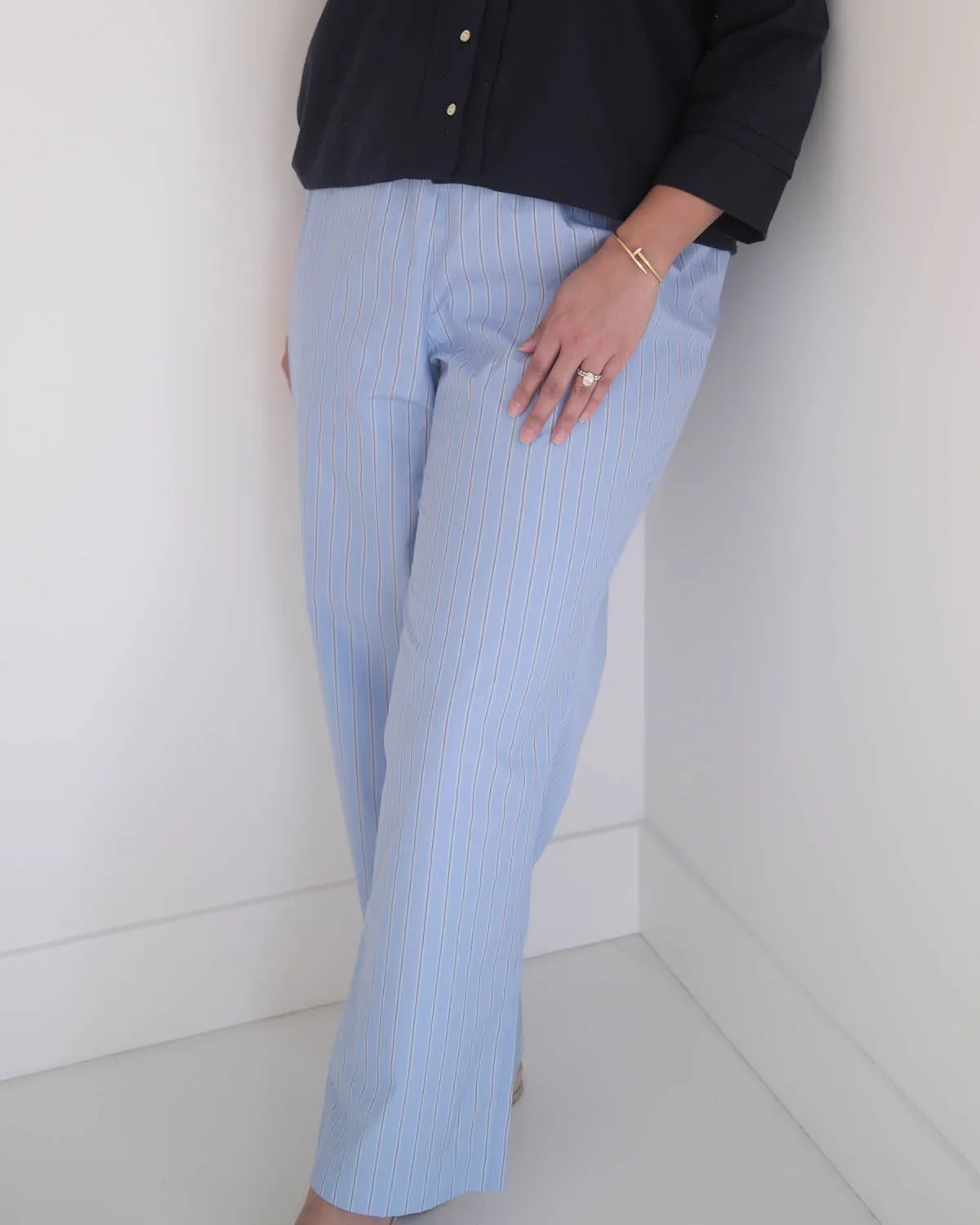 Easy Pants | "Not a PJ" Stripe sold by Harly Jae product image thumbnail 5