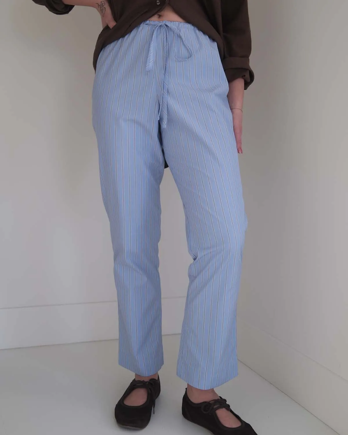 Easy Pants | "Not a PJ" Stripe sold by Harly Jae