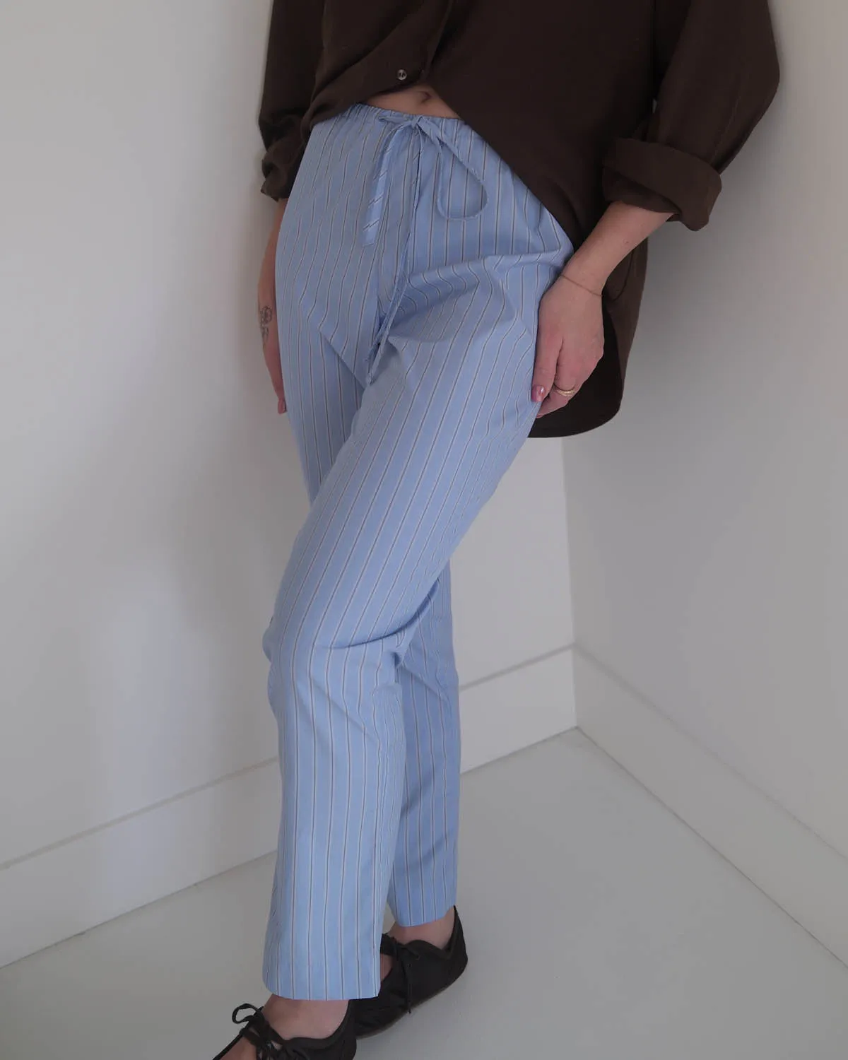 Easy Pants | "Not a PJ" Stripe sold by Harly Jae product image thumbnail 2