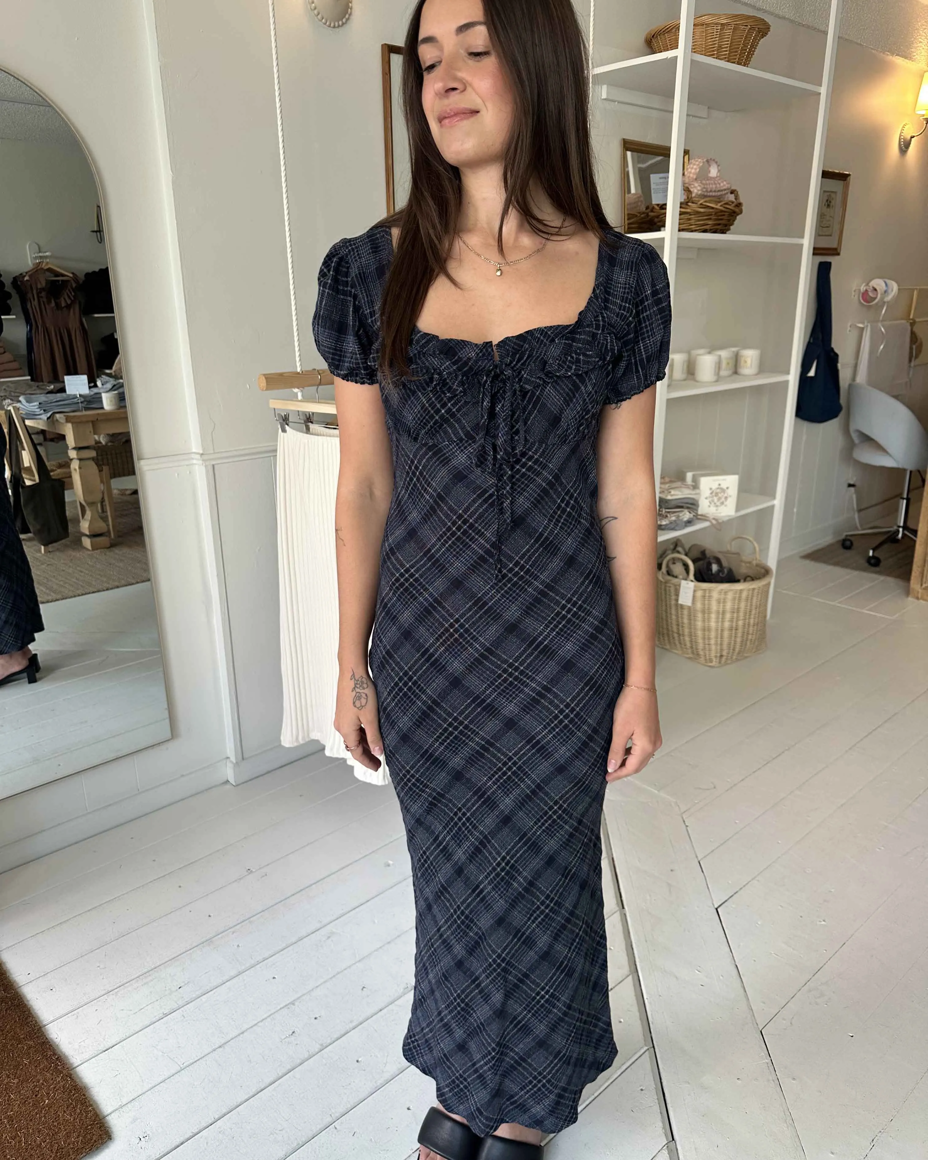 Romee Bias Dress | Nocturne Plaid sold by Harly Jae