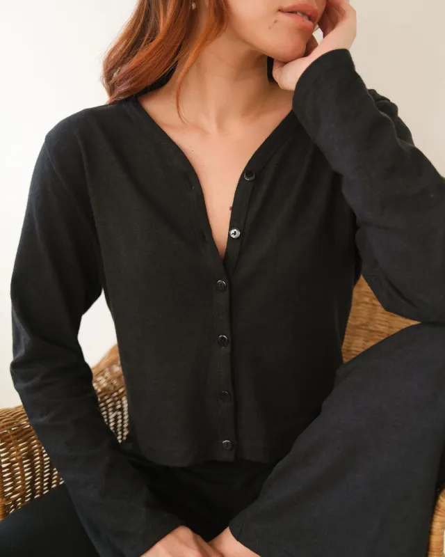 Casita Cardigan | Noir made by Harly Jae
