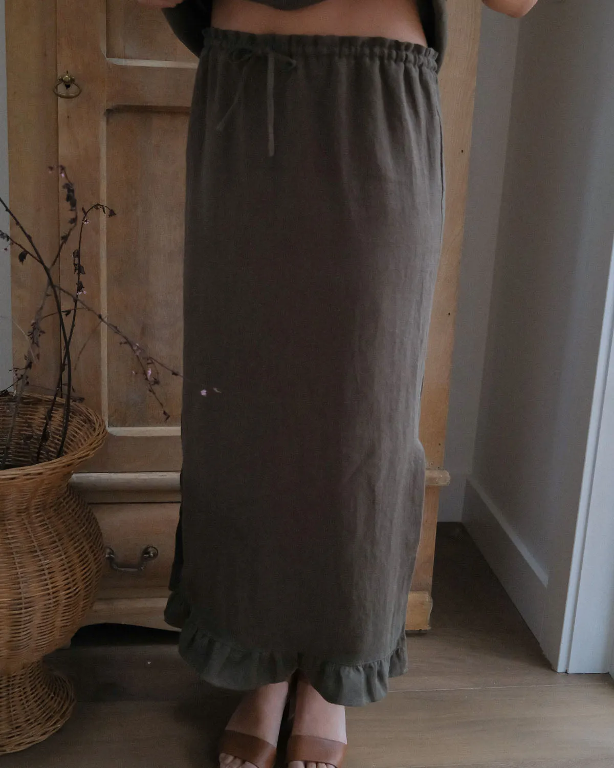 Girlie Skirt | Olive sold by Harly Jae product image thumbnail 3