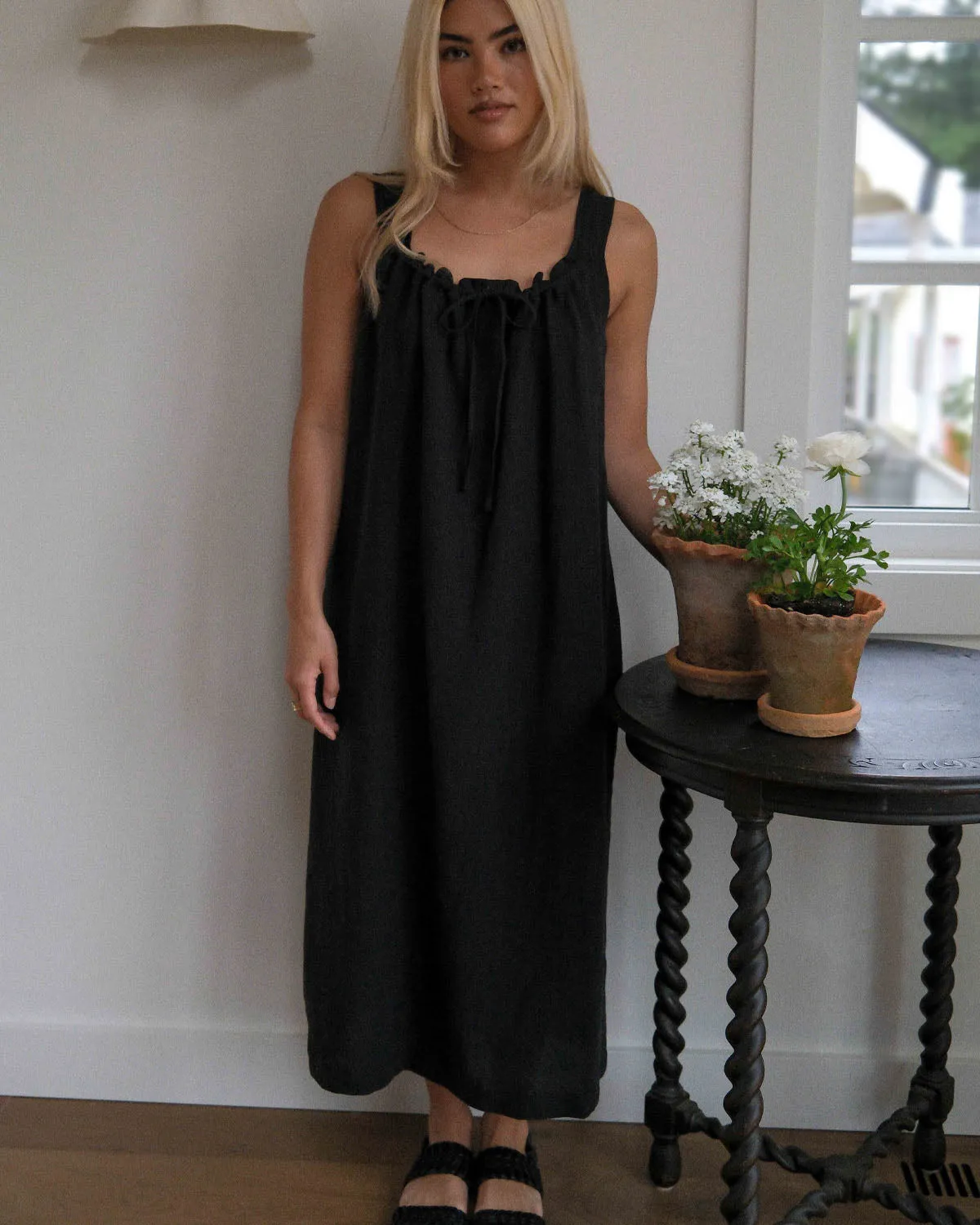 Gigi Dress | Long | Noir sold by Harly Jae