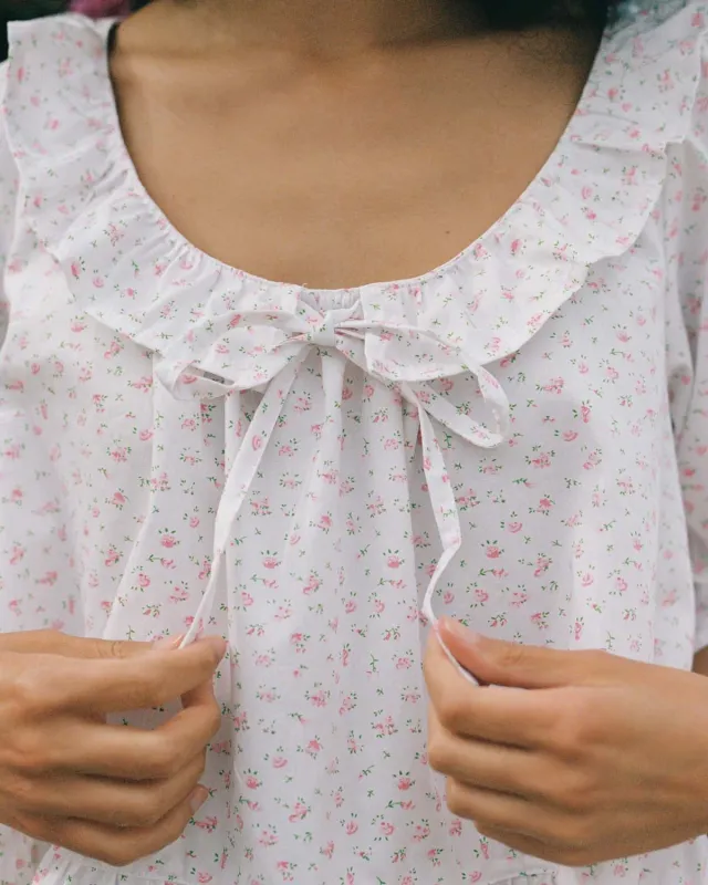 Last Chance | Doll Blouse | Rose Floral | 2X/3X made by Harly Jae