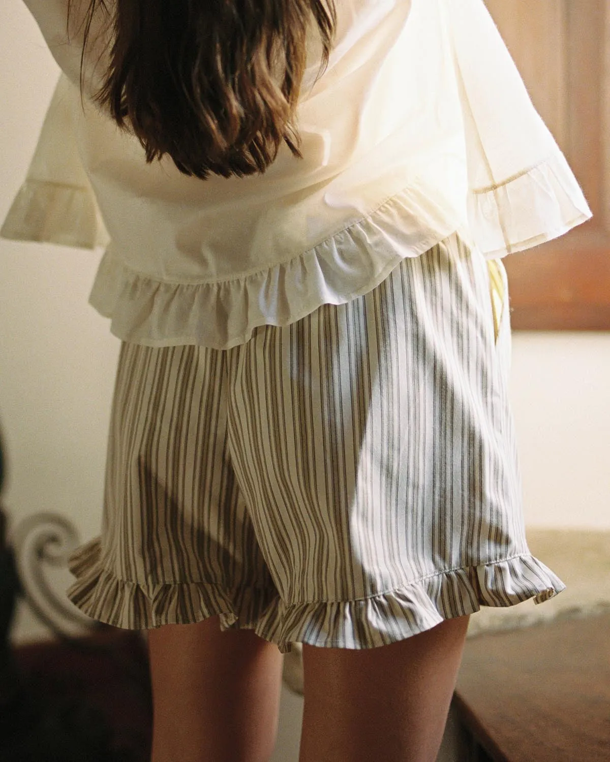 Last Chance | Clémentine Shorts | Brown & Beige Stripes | 2X/3X sold by Harly Jae product image thumbnail 2