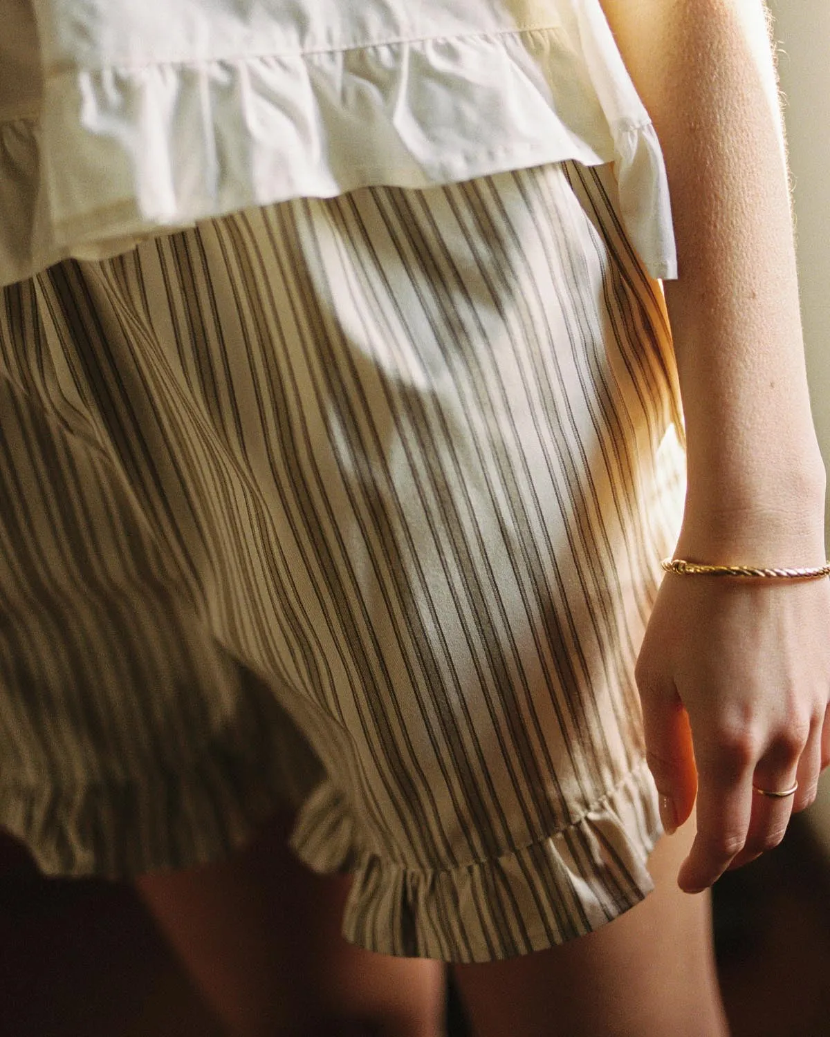 Last Chance | Clémentine Shorts | Brown & Beige Stripes | 2X/3X sold by Harly Jae product image thumbnail 5