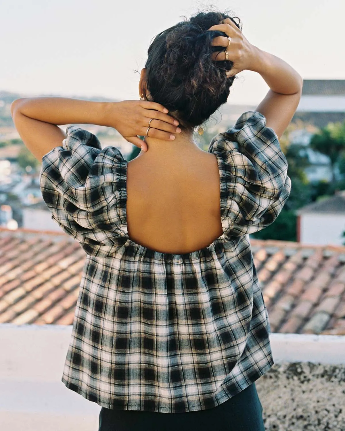 Sample | Nuage Blouse | Tavern Plaid | 2X/3X sold by Harly Jae product image thumbnail 3