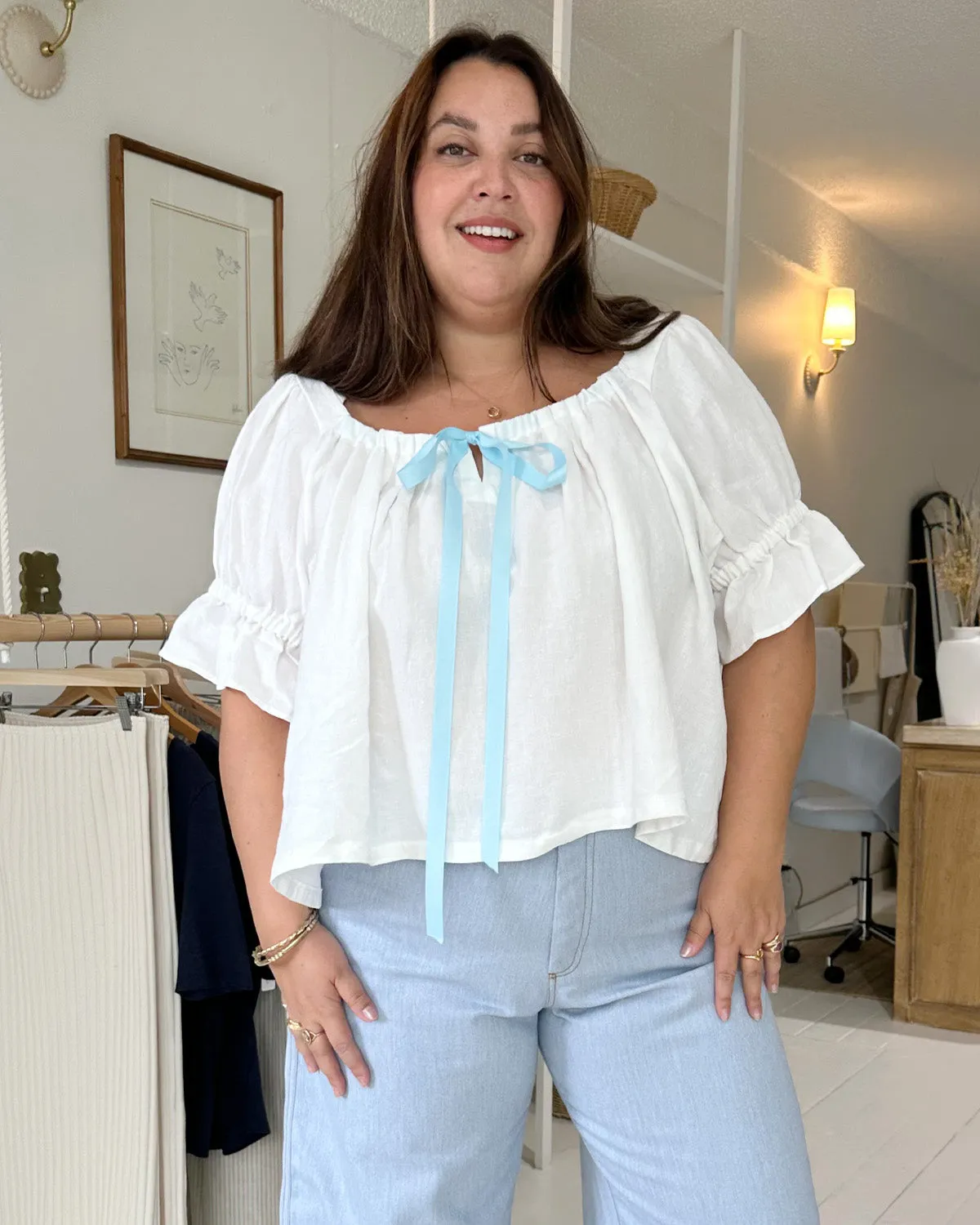 Last Chance | Juliette Blouse | Ivory | XXL/1X sold by Harly Jae