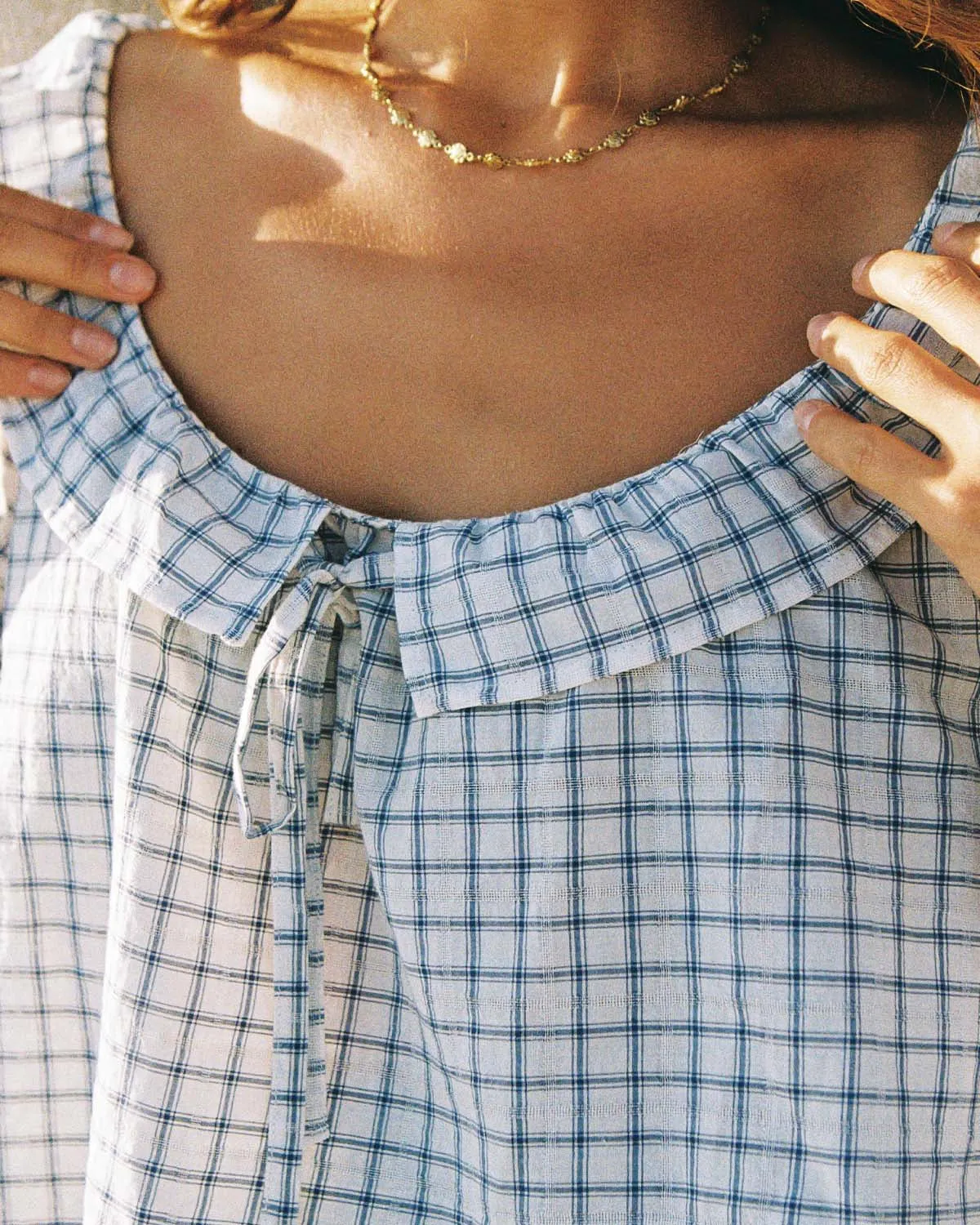 Doll Blouse | Porcelain Plaid sold by Harly Jae product image thumbnail 2