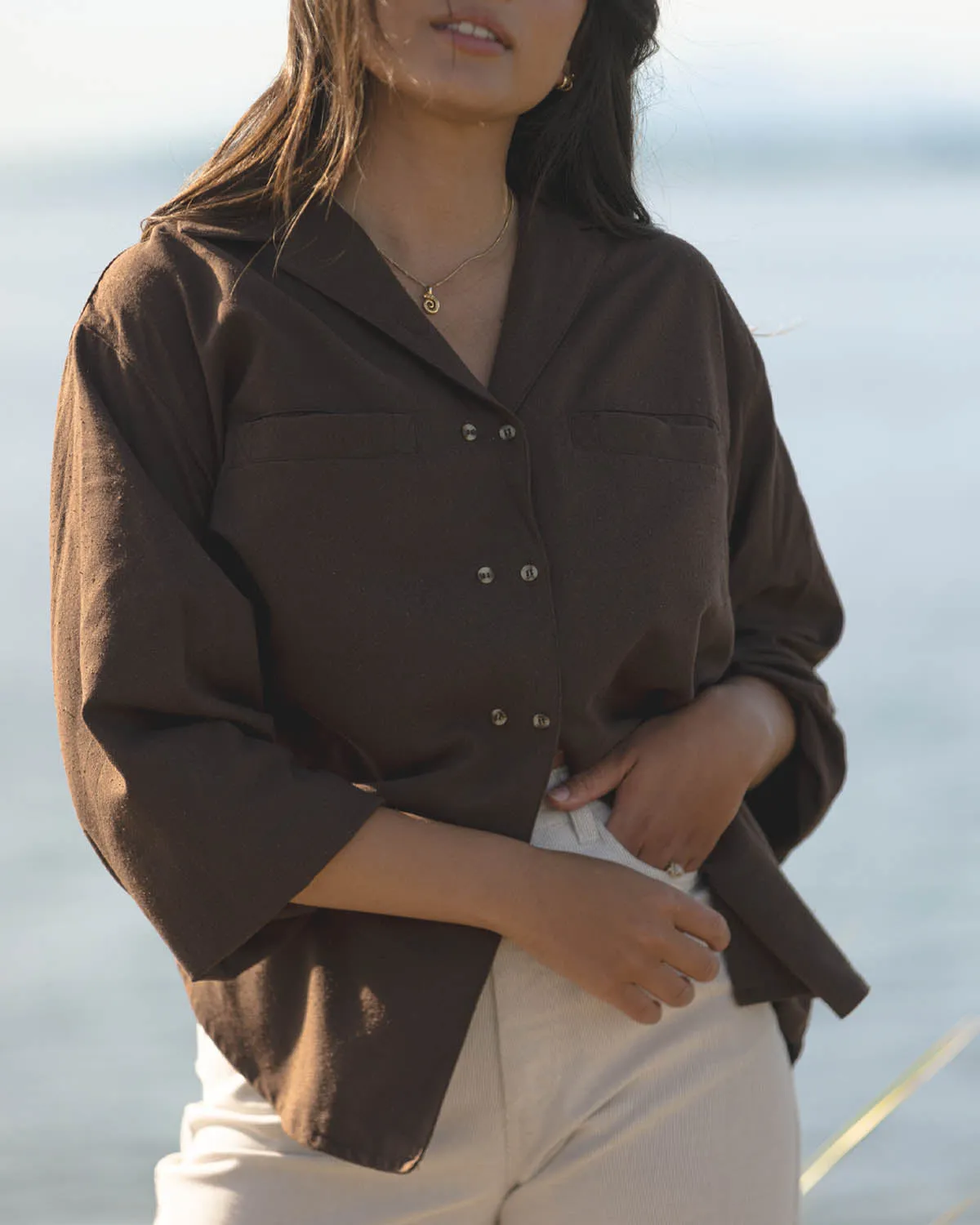 Last Chance | House Blouse | Americano | 2X/3X sold by Harly Jae product image thumbnail 4