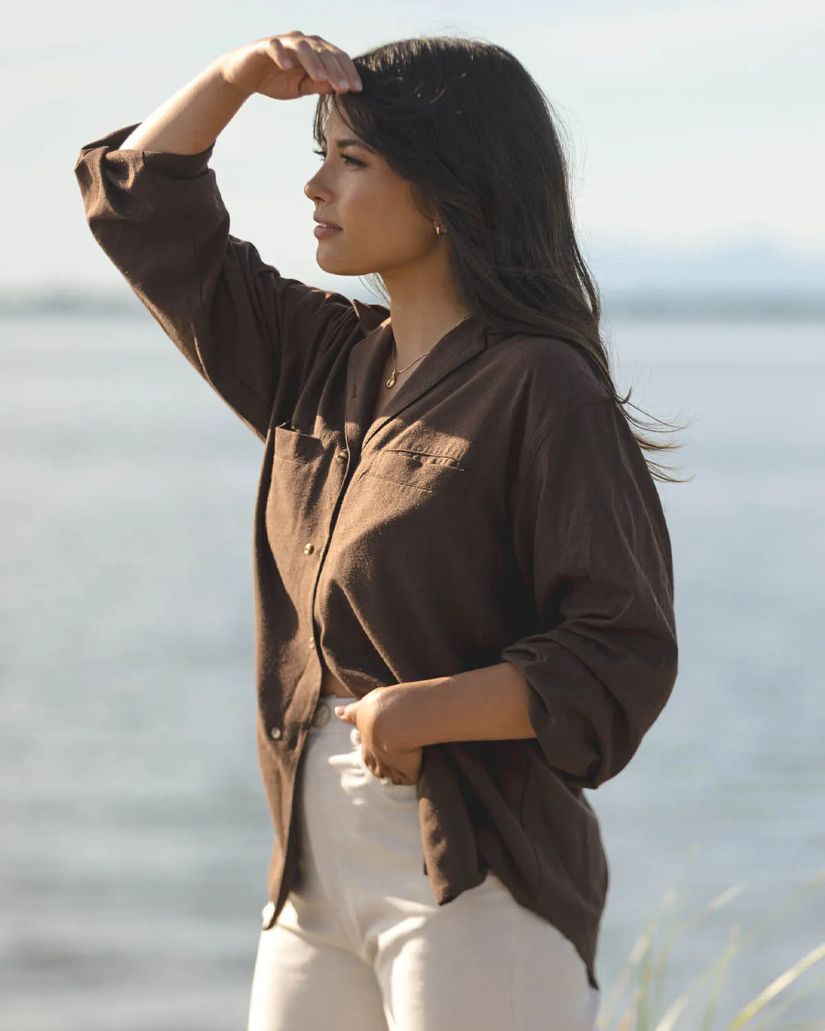 Last Chance | House Blouse | Americano | 2X/3X sold by Harly Jae product image thumbnail 5
