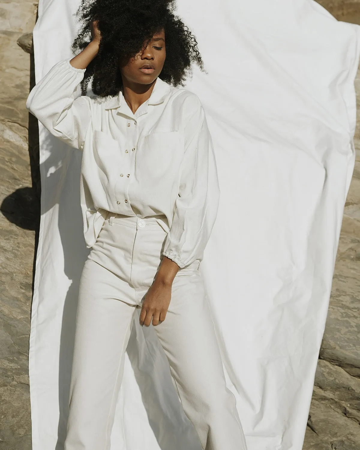 Photo Sample | House Blouse | Ivory | 2X/3X sold by Harly Jae product image thumbnail 4