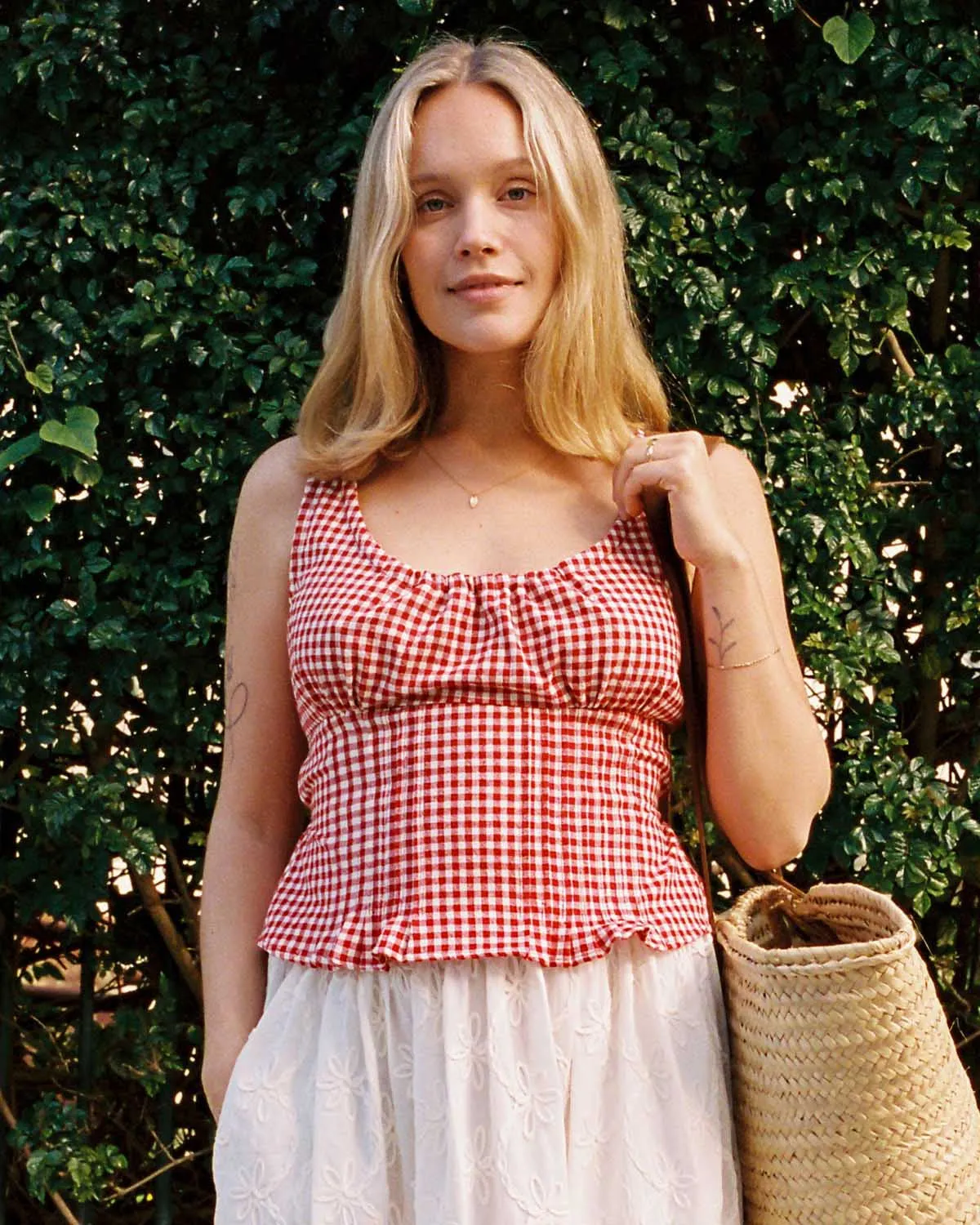 Photo Sample | Rêverie Blouse | Red Gingham | 1X sold by Harly Jae product image thumbnail 4