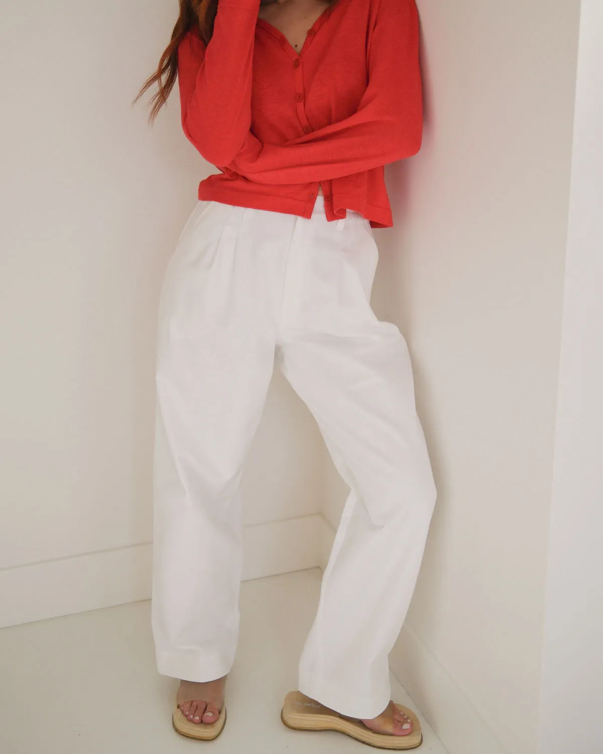 Photo Sample | Thorne Trousers | White | 1X sold by Harly Jae product image thumbnail 2