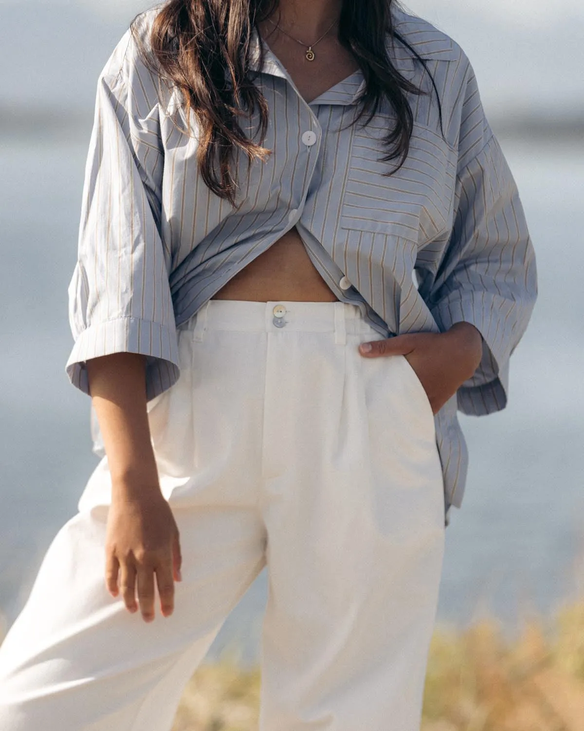 Photo Sample | Thorne Trousers | White | 1X sold by Harly Jae product image thumbnail 3