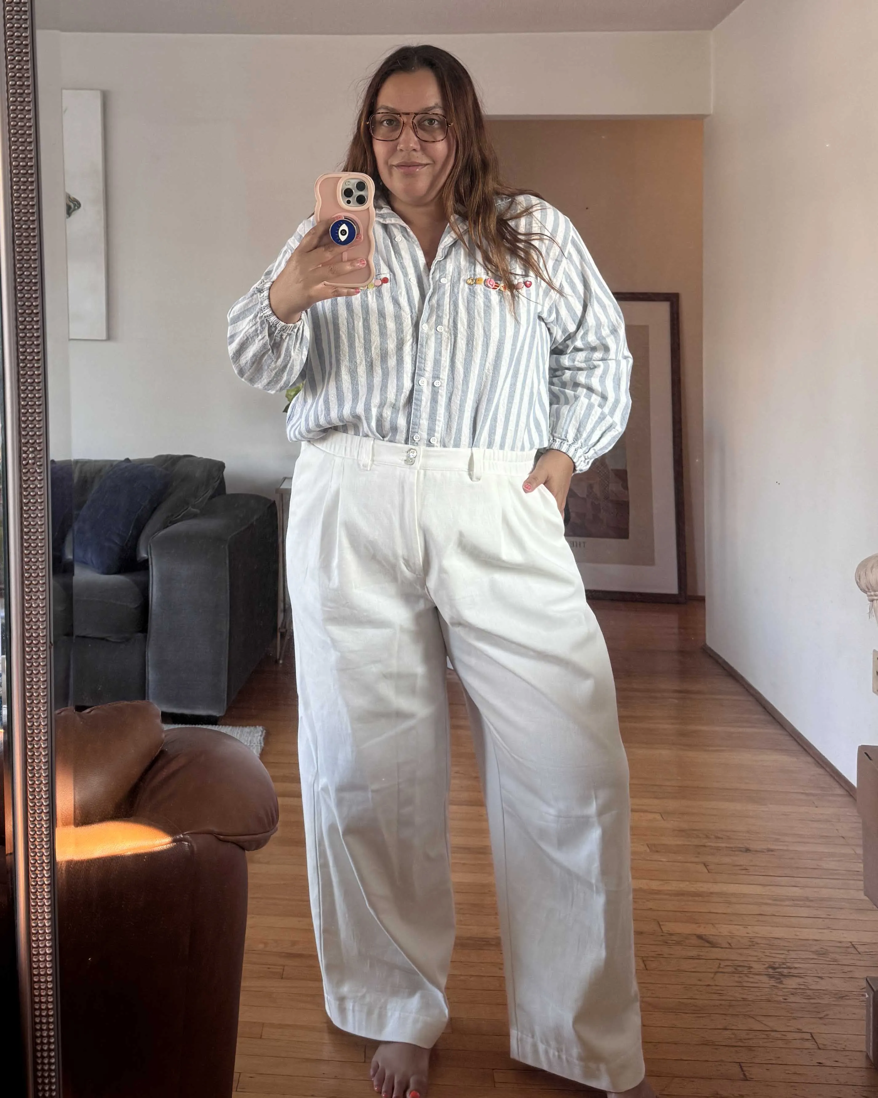 Photo Sample | Thorne Trousers | White | 1X sold by Harly Jae